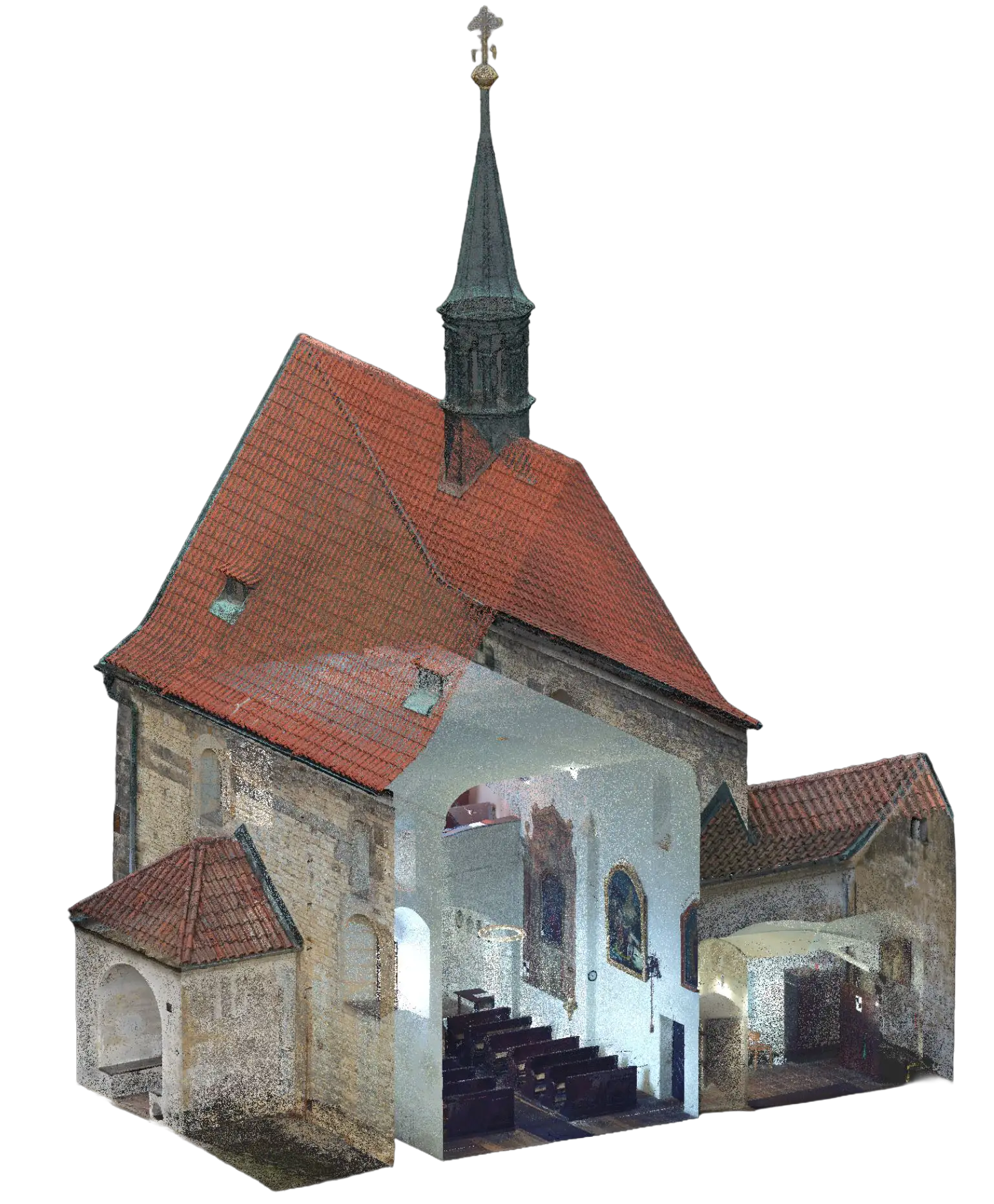 GEOLINE — 3D sken historického kostela