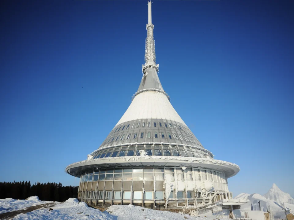 3D laserové skenování — mračno bodů vysílače Ještěd